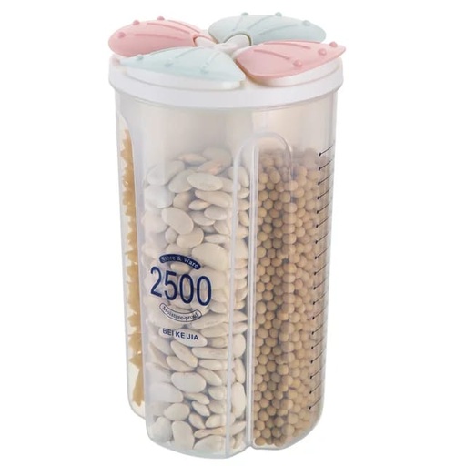 [JBMS120] PLASTIC CONTAINER  4COMPARTMENTS 311202 - JBMS120 علبة طعام