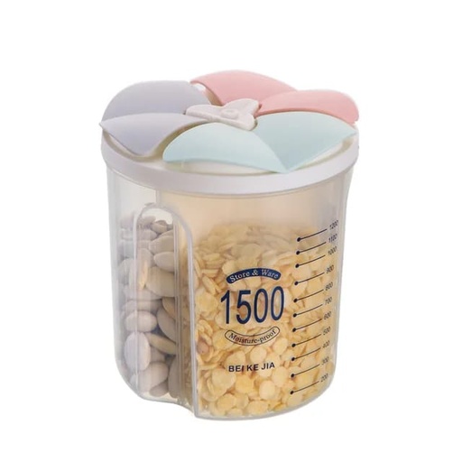 [JBMS119] PLASTIC CONTAINER 3  COMPARTMENT S - JBMS119 حاويات الطعام