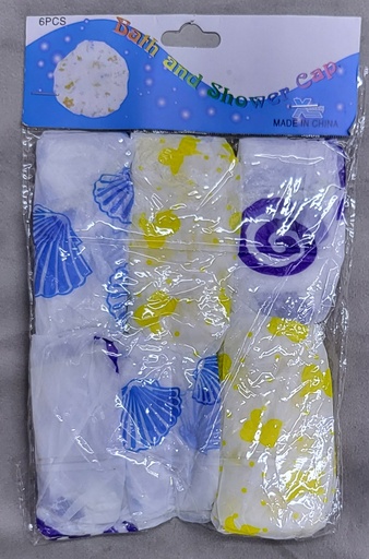 [JBM43] JBM43 SHOWER CAP 6PC SA083650 920111 قبعة استحمام