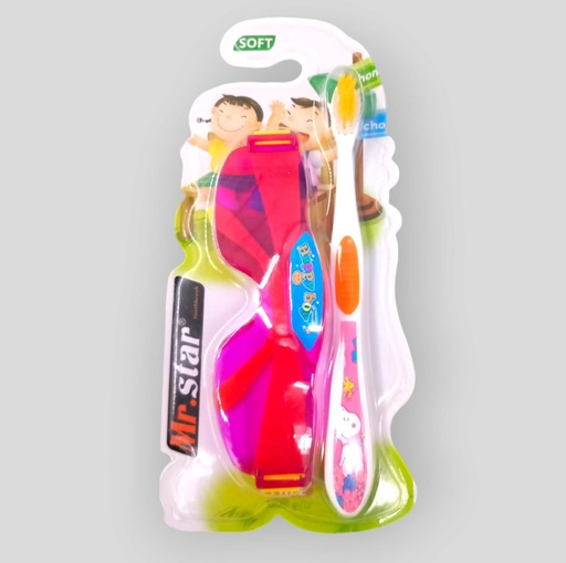 [W-047B] Toothbrush Kids Toy Mr. Star Goggles JBMS-168D 110471 - فرشاة الأسنان