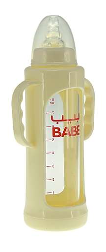 [BB145] BABE FEEDER GLASS 8OZ PP COVE - BB145 زجاجة الرضاعة