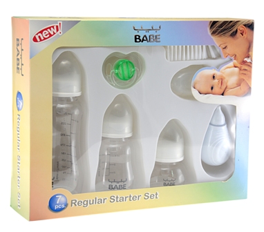 [BB143] Babe Gift Set 7pcs BB143  بيب مجموعة هدايا تغذية للأطفال