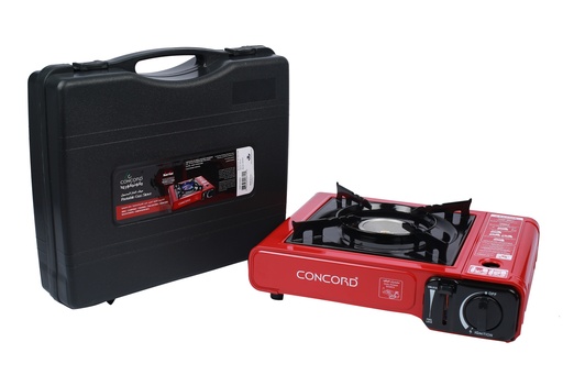 [CCGS02] CONCORD GAS STOVE RED 2-WAY CCGS02 موقد غاز قابل للحمل