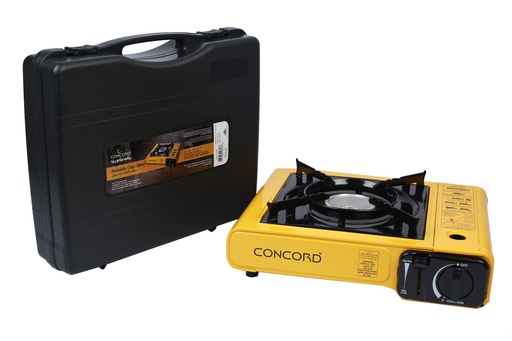 [CCGS01] CONCORD GAS STOVE YELLOW CCGS01 موقد غاز قابل للحمل