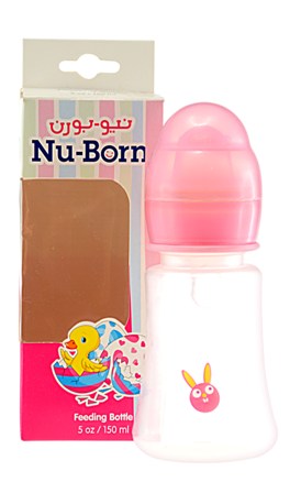 [NB011] NU BORN FEEDING BOTTLE 5 OZ. - NB011 زجاجة الرضاعة