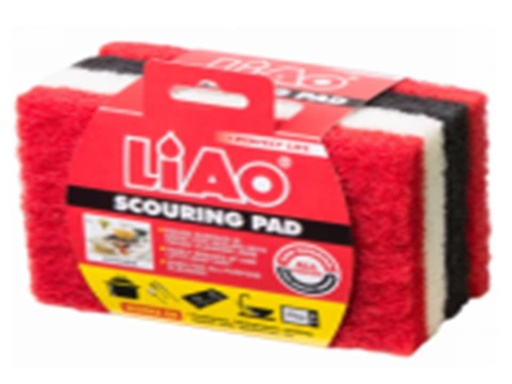 [H130036] H130036 LIAO SCOURING PAD 4PCS PACK 705274