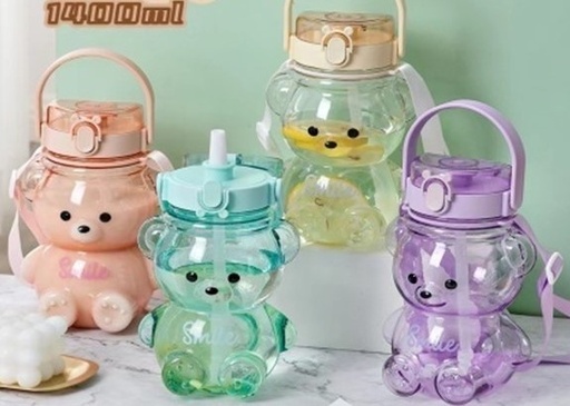 [9976] 9976 Water Bottle Smile Bear 1400ML 499763 زجاجة ماء