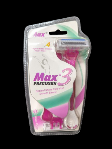 [LA-6562] LA-6562 MAX RAZOR LADIES 3B 4PCS JBM-215 913190 موس الحلاقة