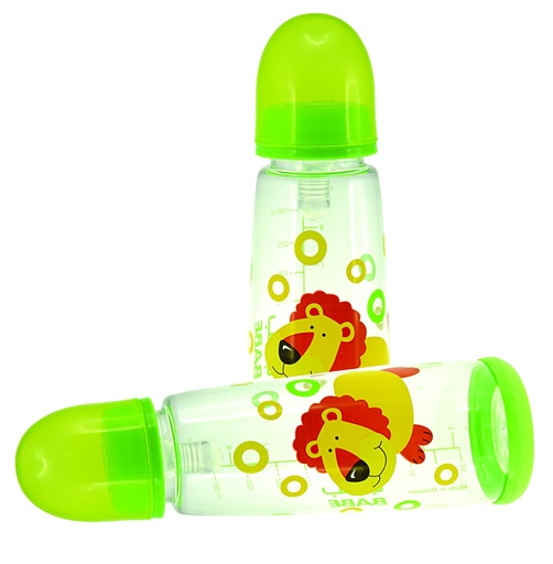 [BB126X2] BABE FEEDING BOTTLE 8 OZ BB126 2PC SET زجاجة الرضاعة