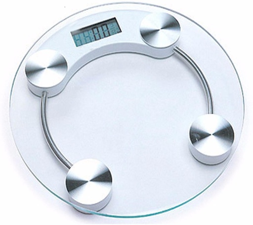 [JB-196] Bath Scale Digital Glass Round Big 2003A JB-196 مقياس الحمام الشخصي رقمي