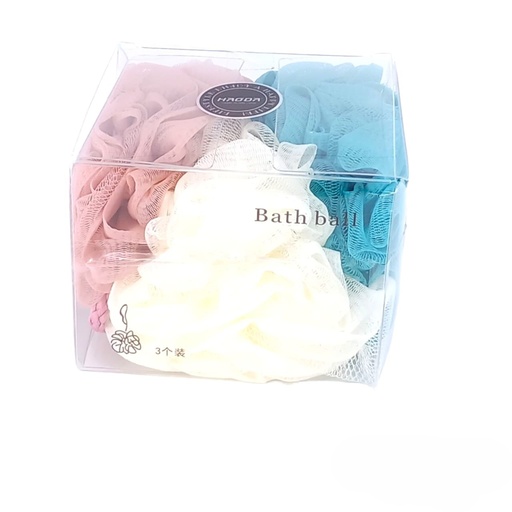 [HD-0140] Bath Leaf Haoda 3pcs set HD-0140 142279 ليفة استحمام مجموعة 3 قطع