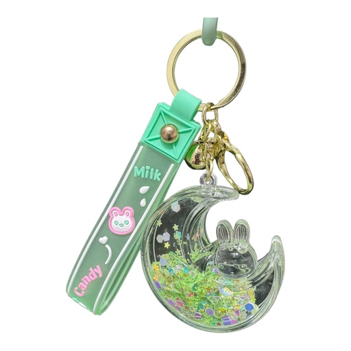 [JB-251] Fancy Keychain Rabbit on Moon JB-251 سلسلة مفاتيح عصرية