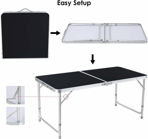 [JB-214] Folding Camping Table  61*7*61cm JB-214 طاولة تخييم قابلة للطي