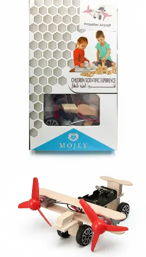 [S365-33] Mojey Handcraft Propeller Aircraft S365-33 الخبرة العلمية الاطفال