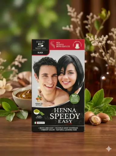 [HS22] HENNA SPEEDY EASY 115ML - BLACK - HS22